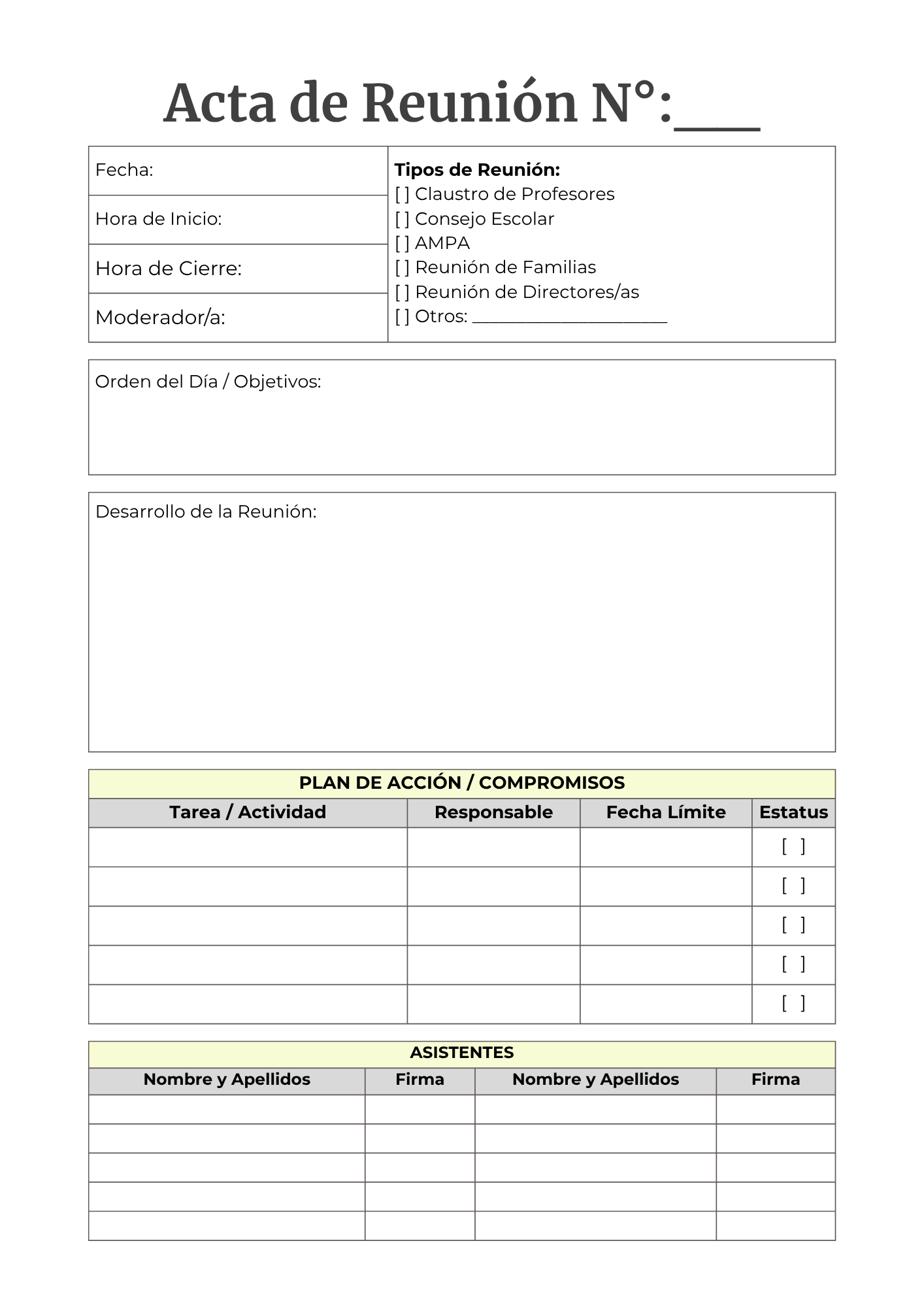 Recurso de planificación escolar